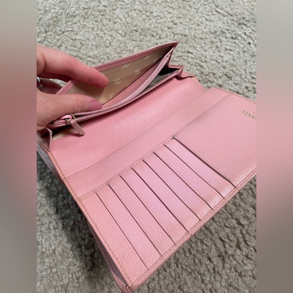 Chanel Bifold Long Wallet Coco Pink Caviar Leather Authentic - Picture 9 of 15